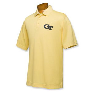 Georgia Tech Yellow Jackets Men's CB DryTec Championship Polo - Lotus